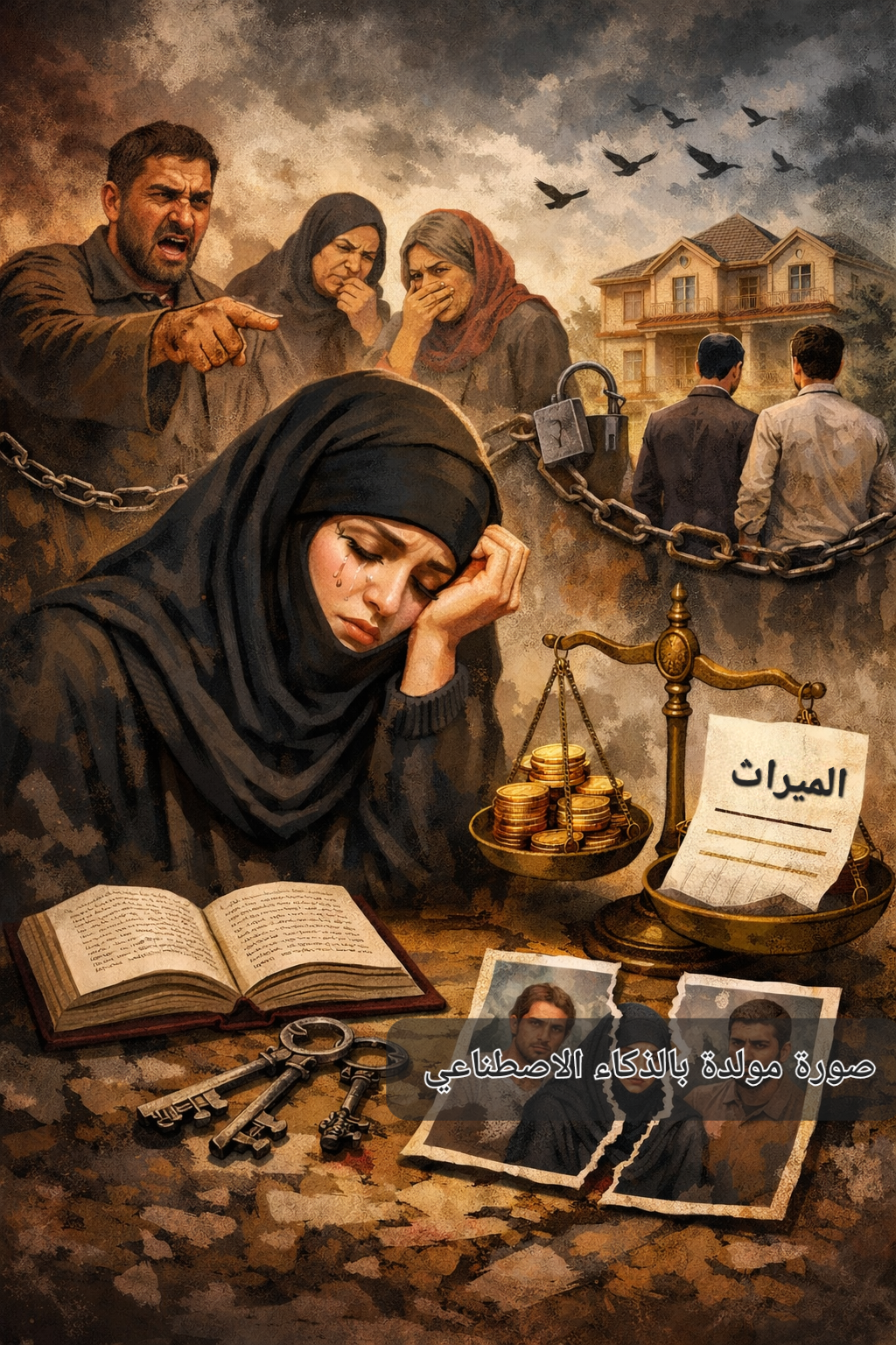 رغم أنه حق شرعي، طلب المرأة لميراثها "قلة حياء"!